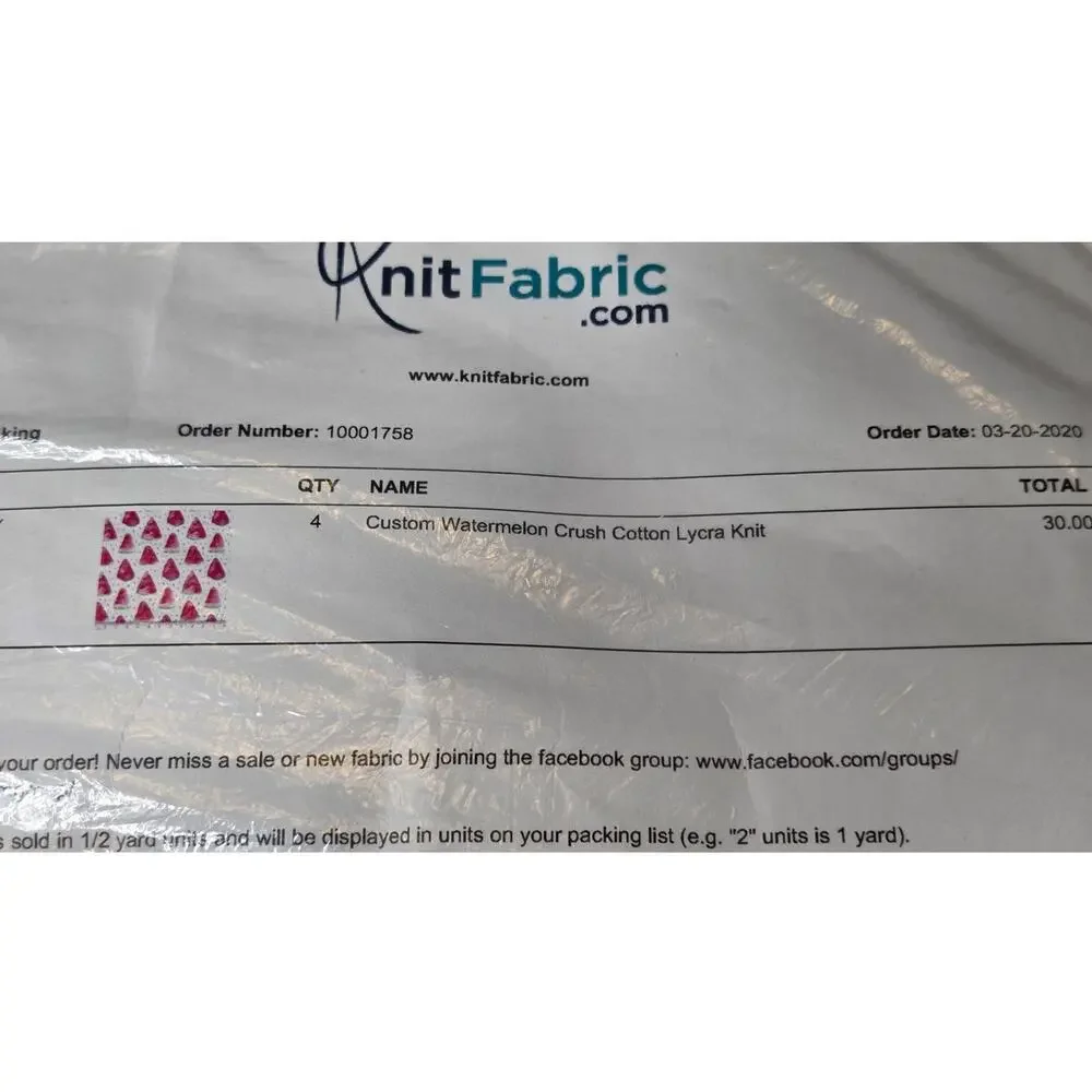 2 Yards Cotton Lycra Knit